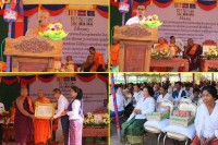 លោកឧត្តមសេនីយ៍ទោ សិទ្ធ ឡោះ ស្នងការនគរបាលខេត្តបន្ទាយមានជ័យ តំណាងដ៏ខ្ពង់ខ្ពស់ឯកឧត្តម អភិសន្តិបណ្ឌិត ស សុខា ឧបនារដ្ឋមន្ត្រីរដ្ឋមន្ត្រីក្រសួង មហាផ្ទៃបានអញ្ជើញជាអធិបតីភាព ក្នុងពិធីបុណ្យចម្រើនវឌ្ឍនមង្គល ប្រគេនប្រកាសសនីយបត្រតែងតាំង និងស្រោចស្រពសុគន្ធវារីព្រះខេមញ្ញាណ រ៉េន ស៊ីណាត ព្រះរាជាគណៈថ្នាក់កិត្តិយស ព្រះលេខាធិការអនុគណស្រុកថ្មពួកនិងជាព្រះចៅអធិការវត្តគិរីរុក្ខារាម ថ្មរមៀល ឃុំបន្ទាយឆ្មារ ស្រុកថ្មពួក ខេត្តបន្ទាយមានជ័យ !!!!!