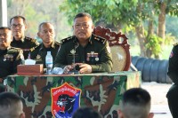 មេបញ្ជាការ កងពលតូចថ្មើរជើងលេខ៥១ អញ្ជើញត្រួតពិនិត្យ ការប្រកួតកីឡាក្បាច់គុន កងយោធពលខេមរភូមិន្ទ នៅទីលានសាលាគុន កងពលតូចថ្មើរជើងលេខ៥១