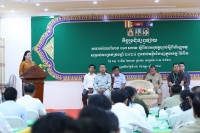 លោកជំទាវ បាន ស្រីមុំ ដឹកនាំកិច្ចប្រជុំផ្សព្វផ្សាយសារាចរណែនាំលេខ ០១៣ សហវ ស្តីពីការអនុវត្តច្បាប់ស្តីពីហិរញ្ញវត្ថុ សម្រាប់ការគ្រប់គ្រងឆ្នាំ២០២៤