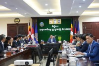 ឯកឧត្តមរដ្ឋមន្ត្រី ឌិត ទីណា អនុញ្ញាតអង្គការអភិរក្សអន្តរជាតិ (CI) ជួបសម្តែងការគួរសម និងពិភាក្សាការងារ នៅទីស្តីការក្រសួងកសិកម្ម រុក្ខាប្រមាញ់ និងនេសាទ