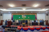 ឯកឧត្តម ឧបនាយករដ្ឋមន្រ្តី សាយ សំអាល់ អញ្ជើញជាអធិបតីភាពក្នុងកិច្ចប្រជុំពិភាក្សាជំរុញការចុះបញ្ជីដីធ្លី នៅខេត្តបន្ទាយមានជ័យ