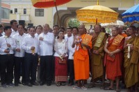 ពិធីទទួល និងដង្ហែរ អារាធនាព្រះបរមសារីរិកធាតុ យាងមកពីប្រទេសស្រីលង្កា មកប្រតិស្ឋានក្នុង វត្តឃោសត្ថារាម(ស្រះត្រាច ) សង្កាត់អូរជ្រៅ ក្រុងប៉ោយប៉ែត