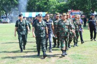 កងកម្លាំងកងពលតូចថ្មើរជើងលេខ៥១ ចូលរួមហ្វឹកហាត់ការពារជួយសង្គ្រោះគ្រោះមហន្តរាយ និងលេងកីឡា ដើម្បីមិត្តភាពជាមួយកងទ័ពថៃ នៅស្រុកអារញ្ញប្រាថេត ខេត្តស្រះកែវ