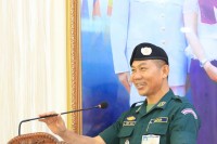 លោកឧត្តមសេនីយ៍ទោ សិទ្ធិ ឡោះ ប្រជុំផ្សព្វផ្សាយផែនការ ការពារ សន្តិសុខ សុវត្ថិភាព ជូនថ្នាក់ដឹកនាំក្នុងពិធីសម្ភោធសមិទ្ធិផលនានា នៅក្នុងតំបន់អភិវឌ្ឍន៍បឹងជង្រុកតេជោ ឈ្នះ ឈ្នះ ដល់កងកម្លាំងនគរបាលក្រោមឱវាទ
