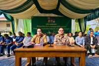 ឯកឧត្តម សុខ ចាន់ភក្តី តំណាងឯកឧត្តម នេត្រ ភក្ត្រា រដ្ឋមន្ត្រីក្រសួងព័ត៌មាន ចុះធ្វើវេទិកាសារធារណៈក្នុងឃុំថ្មអណ្តើក ស្រុកចិត្របុរី