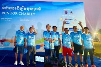 ឯកឧត្តម សុខ ចាន់ភក្តី អញ្ជើញចូលរួមក្នុងព្រឹត្តិការណ៍រត់ម៉ារ៉ាតុង ដើម្បីមនុស្សធម៌ នៅបុរី ប៉េងហួតបឹងស្នោរ ក្នុងខណ្ឌច្បារអំពៅ