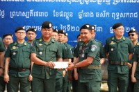 ឯកឧត្តម នាយឧត្តមសេនីយ៍ ស ថេត ចុះជួបសំណេះសំណាល និងសួរសុខទុក្ខកងកម្លាំងនគរបាលការពារព្រំដែនប្រចាំទិសភូមិភាគ៥ នាឱកាសពិធីបុណ្យចូលឆ្នាំថ្មីប្រពៃណីជាតិខ្មែរ