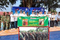អំណោយរបស់សម្តេចតេជោ ហ៊ុន សែន និងសម្តេចបវរធិបតី ហ៊ុន ម៉ាណែត ត្រូវបានយកទៅចែកជូនកម្លាំងយោធាវរសេនាតូចការពារព្រំដែនលេខ១១៣ នៅខេត្តរតនគិរី